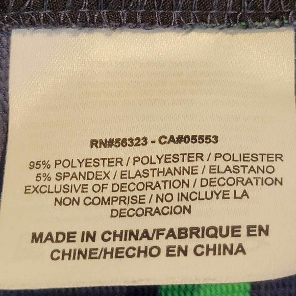 Nike Golf Shorts Boys Large Green Blue Plaid Dri Fit Tour Performance 11” - Picture 6 of 11